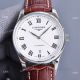 Swiss Quality Copy Longines Master 40 Date Brown Leather Strap Watches Citizen 8215 Movement (2)_th.jpg